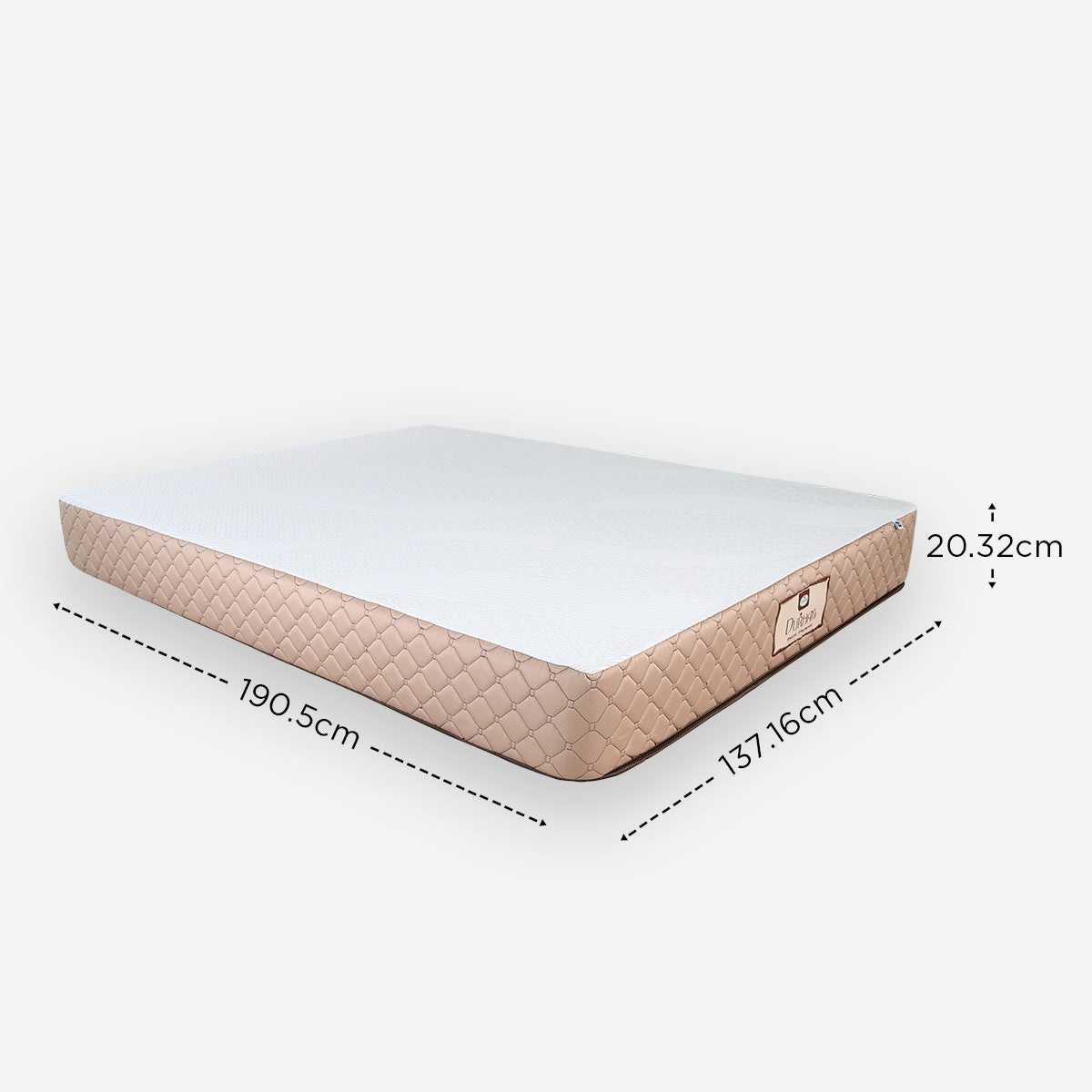 Salem Durham Mattress - 8x48x75in.