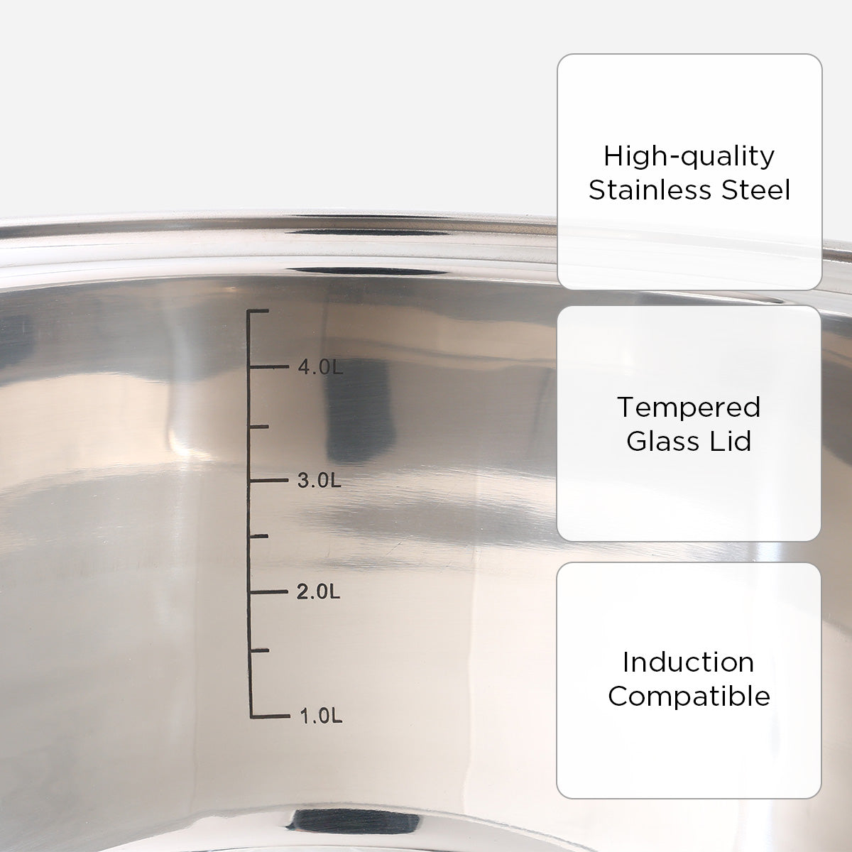 Metro Luna Stainless Steel Sauce Pot - 24cm