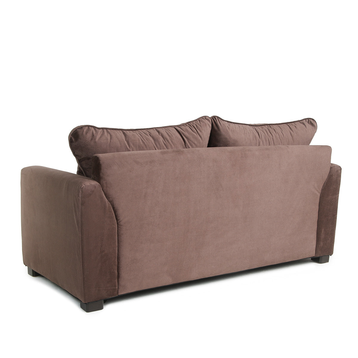 Serena 3-Seater Sofa with 3 Throw Pillows - Col3Brown
