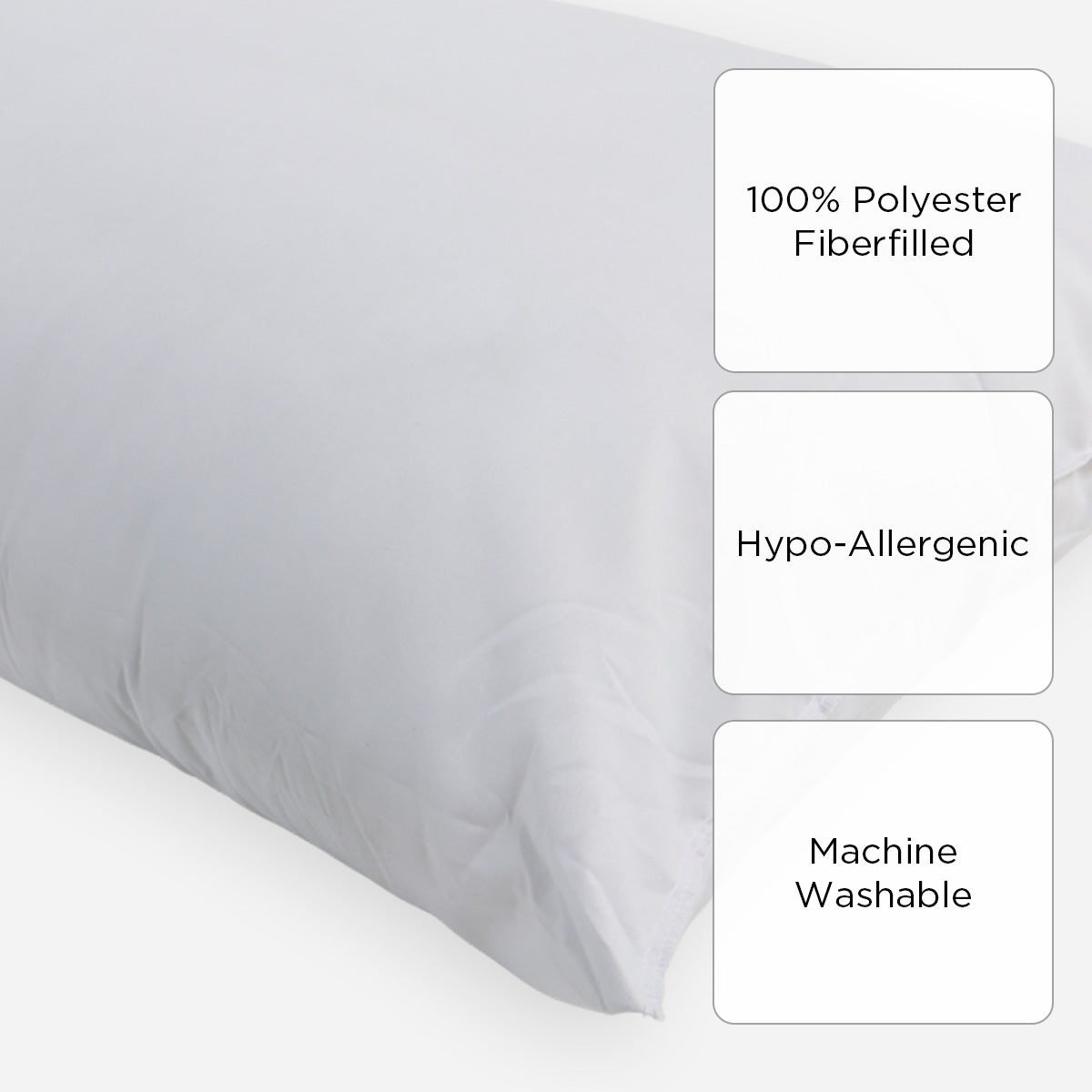 Serene Pillow (White) - 20x36in