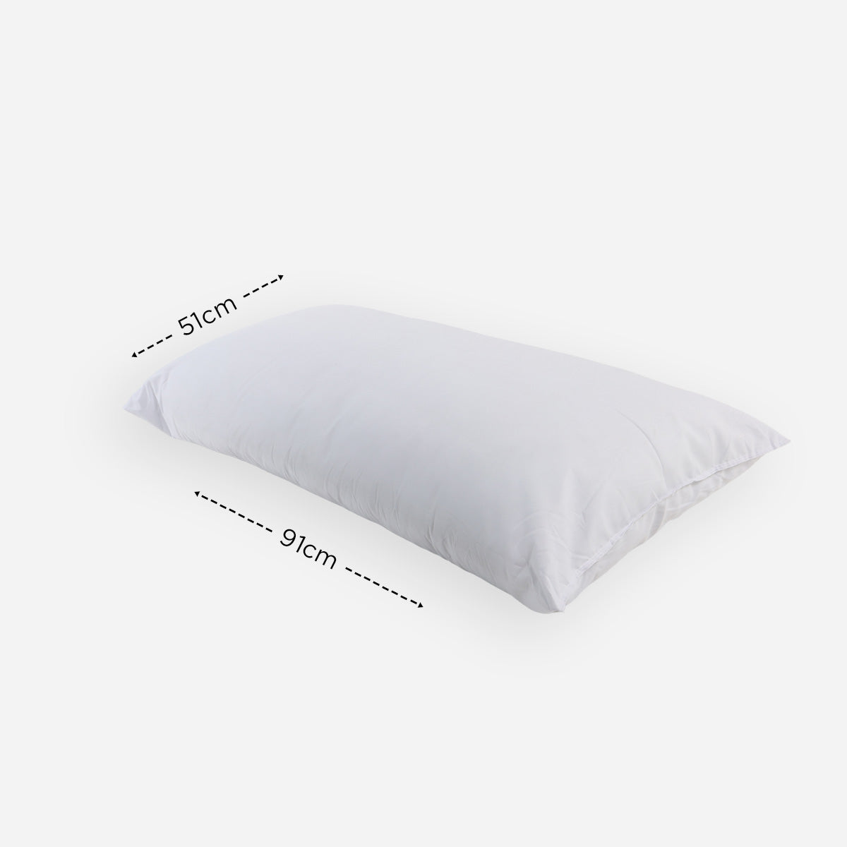 Serene Pillow (White) - 20x36in