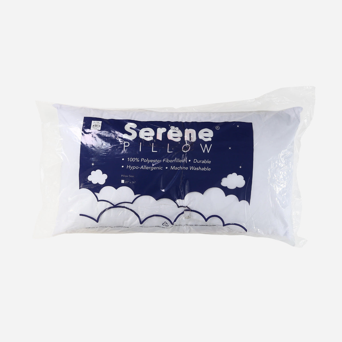 Serene Pillow (White) - 20x36in