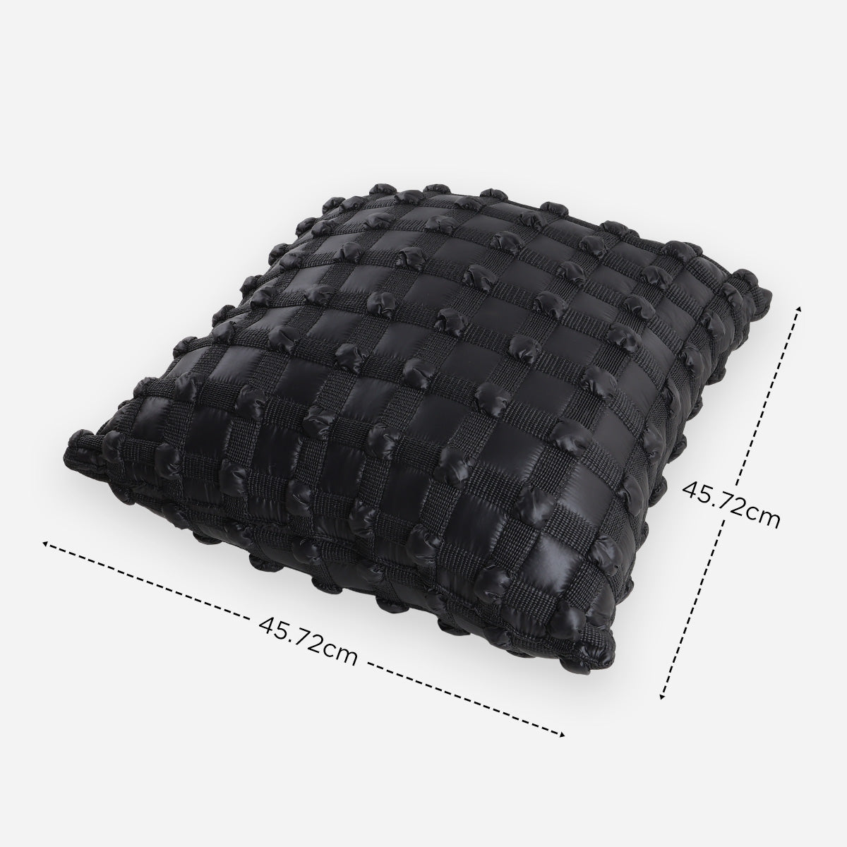 SM Home Throw Pillow Square (Black) - 18x18in