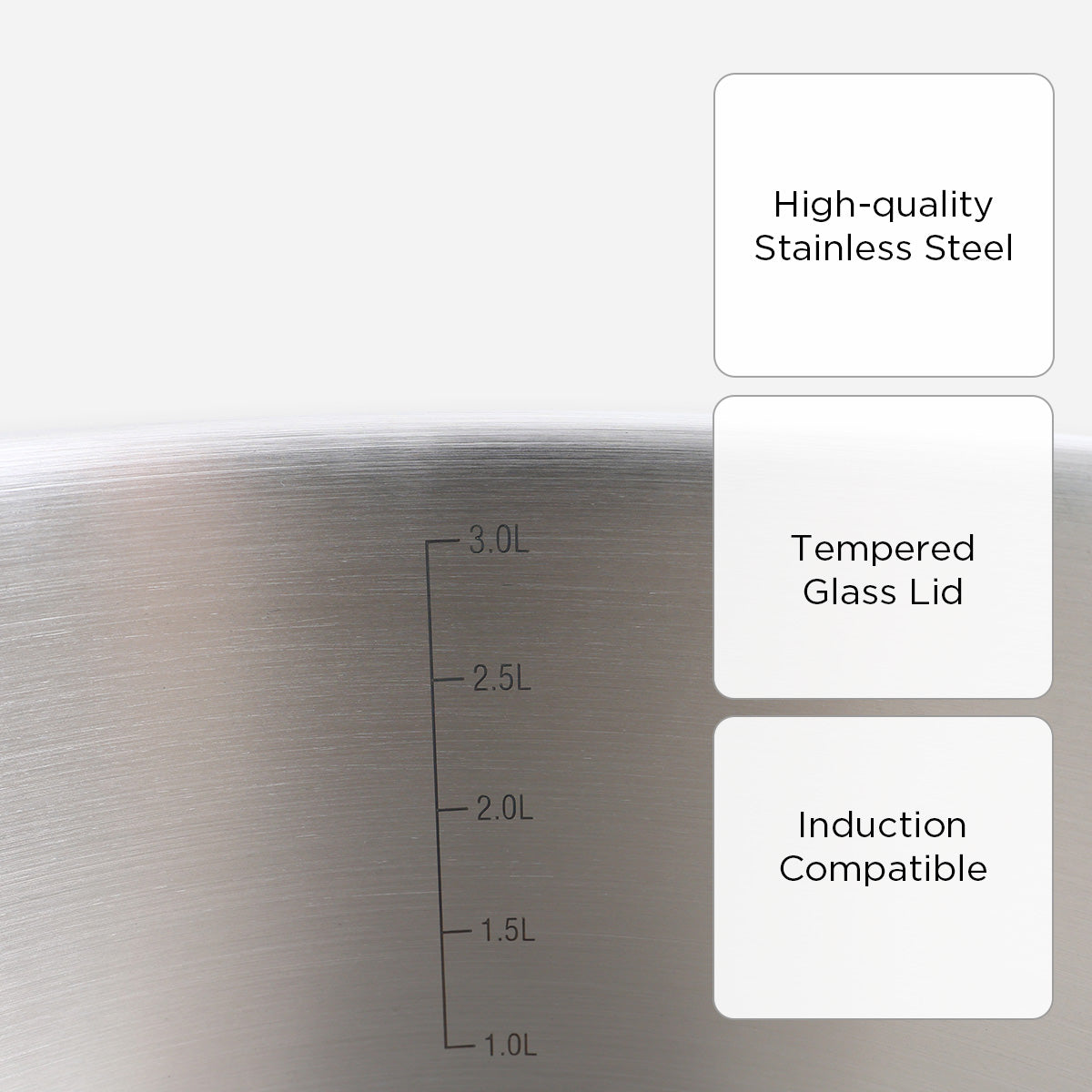 Metro Stainless Steel Casserole - 20cm