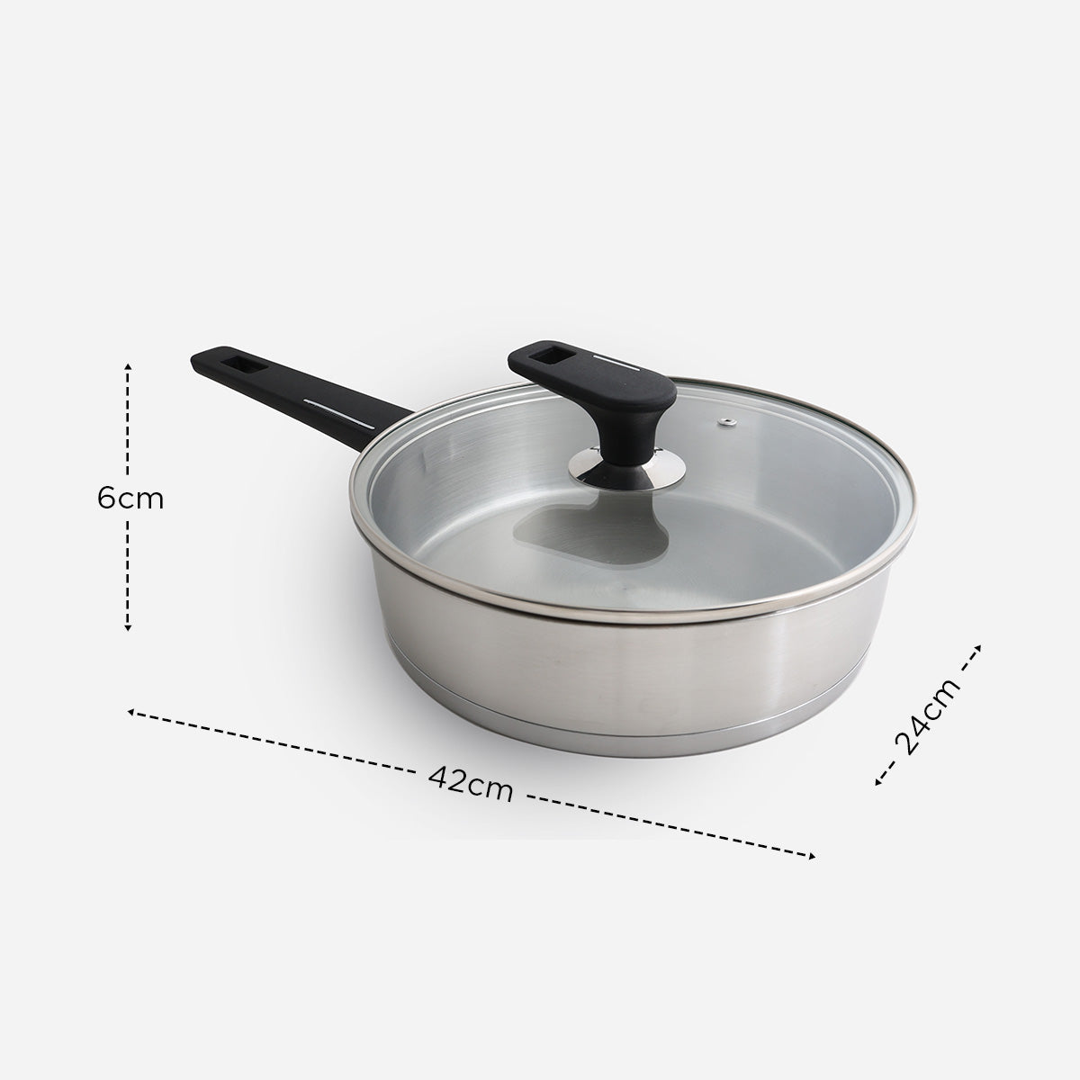 Metro Stainless Steel Fry Pan - 24cm