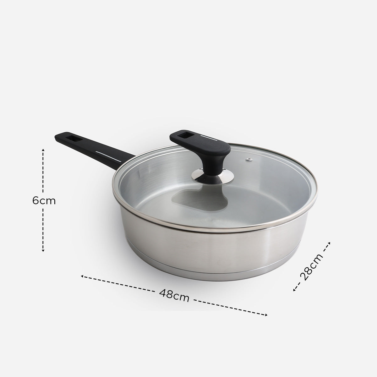 Metro Stainless Steel Fry Pan - 28cm