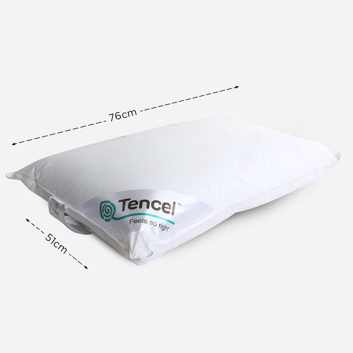 Ultima Linen Suite Collection Tencel Pillow (White) - 20x30in
