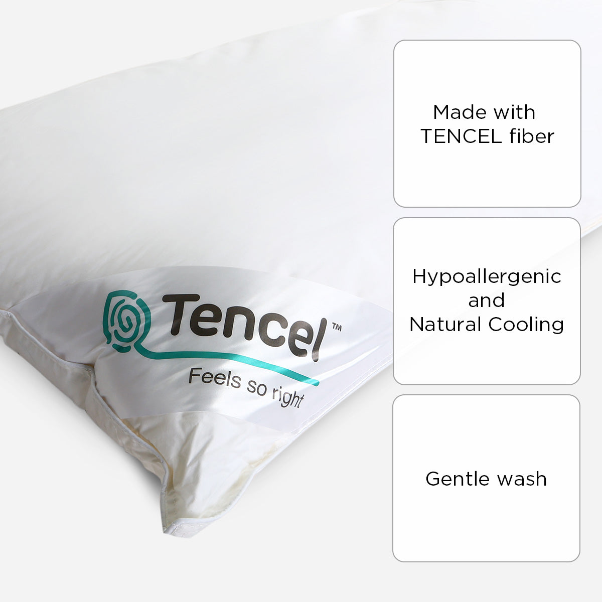 Ultima Suite Collection Tencel Pillow (White) - 20x36in