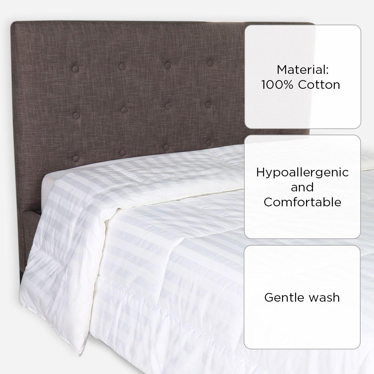 Ultima Linen Suite Collection Microfiber Duvet Filler (White) - Full