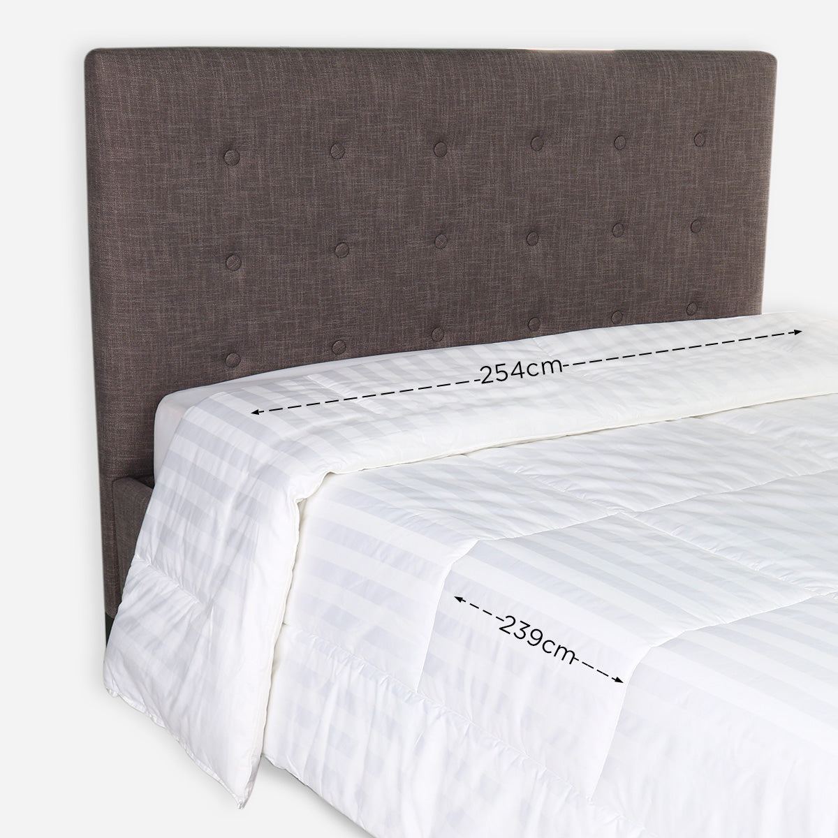 Ultima Linen Suite Collection Microfiber Duvet Filler (White) - King