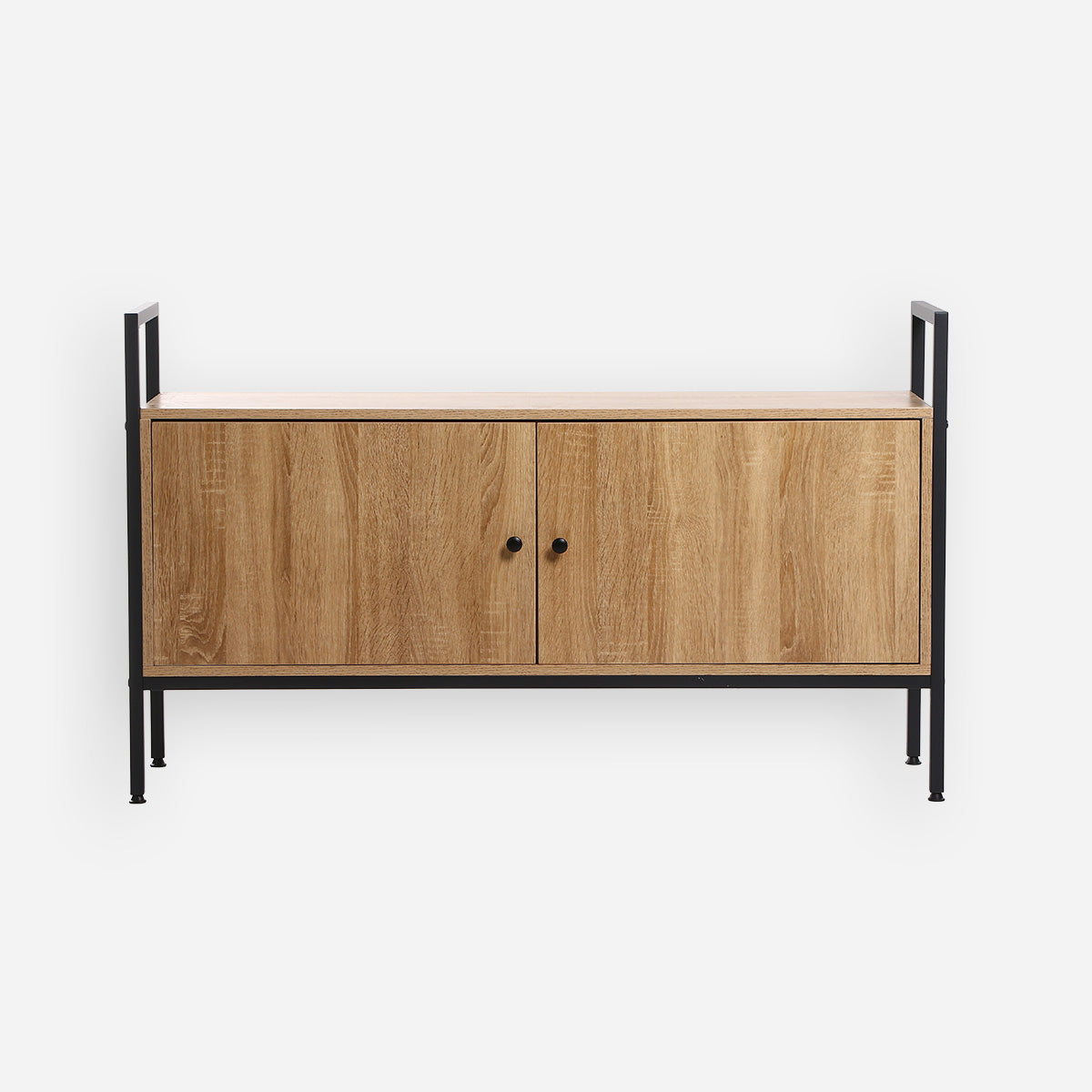 Yori Takara 2-Layer Wide Shelf Cabinet - Light Oak