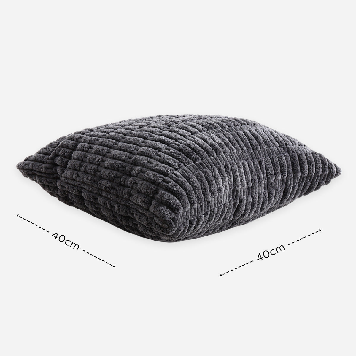 SM Home Textured Throw Pillow - Grey