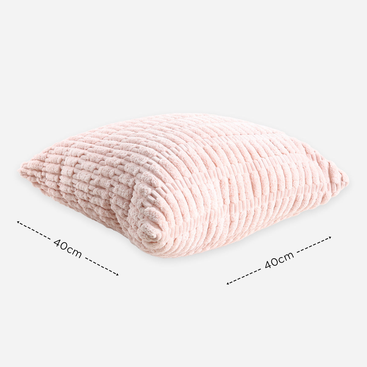SM Home Textured Throw Pillow - Pink
