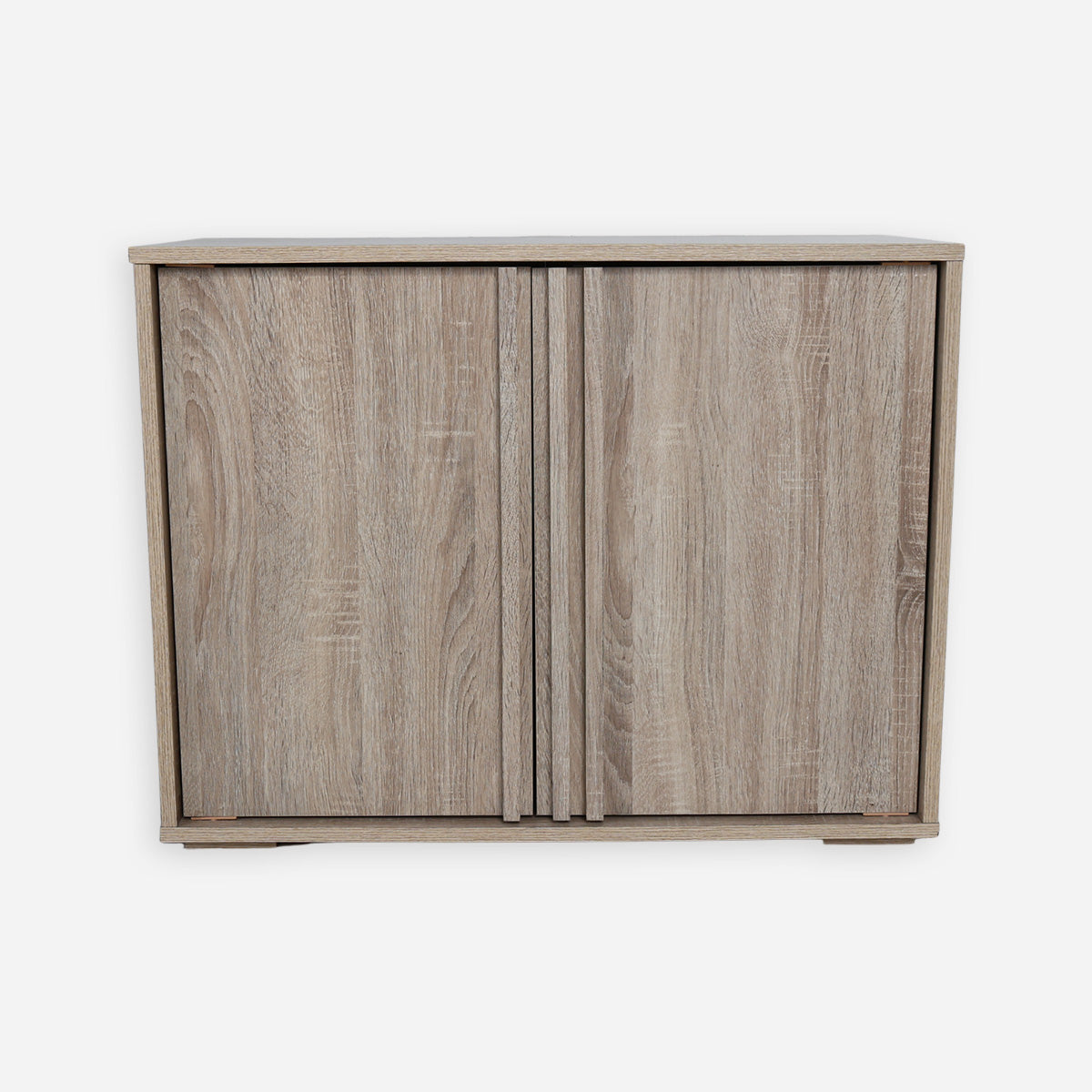 Tower 2-Door Shoe Cabinet - White Oak
