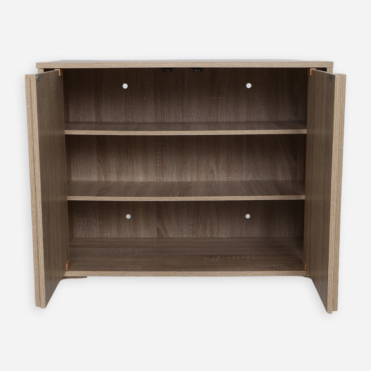 Tower 2-Door Shoe Cabinet - White Oak