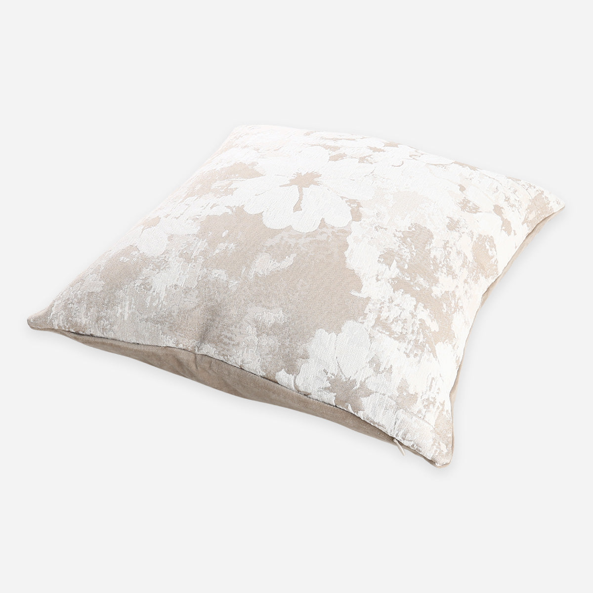 SM Home Throw Pillowcase Flower Paint (Beige) - 45x45cm