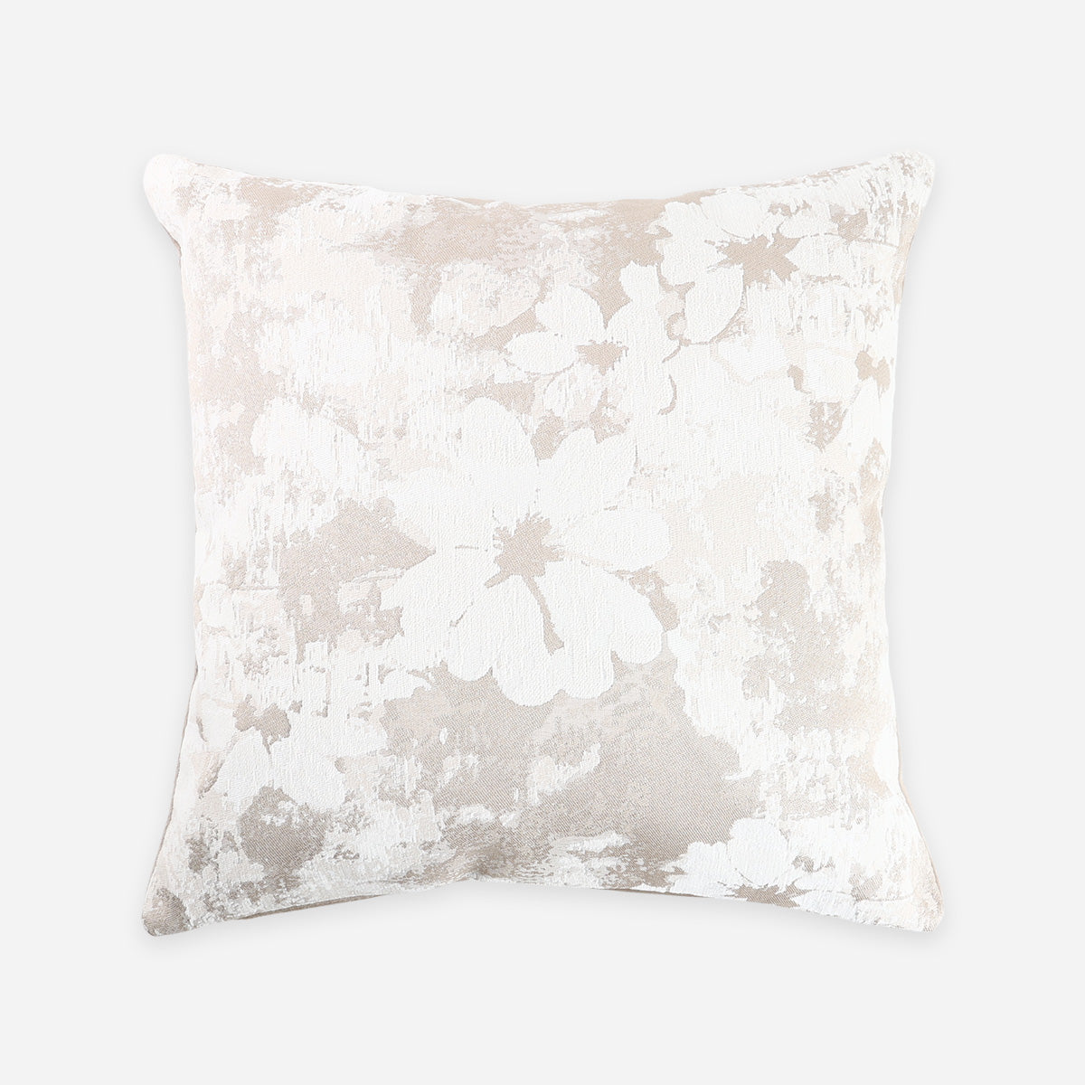 SM Home Throw Pillowcase Flower Paint (Beige) - 45x45cm