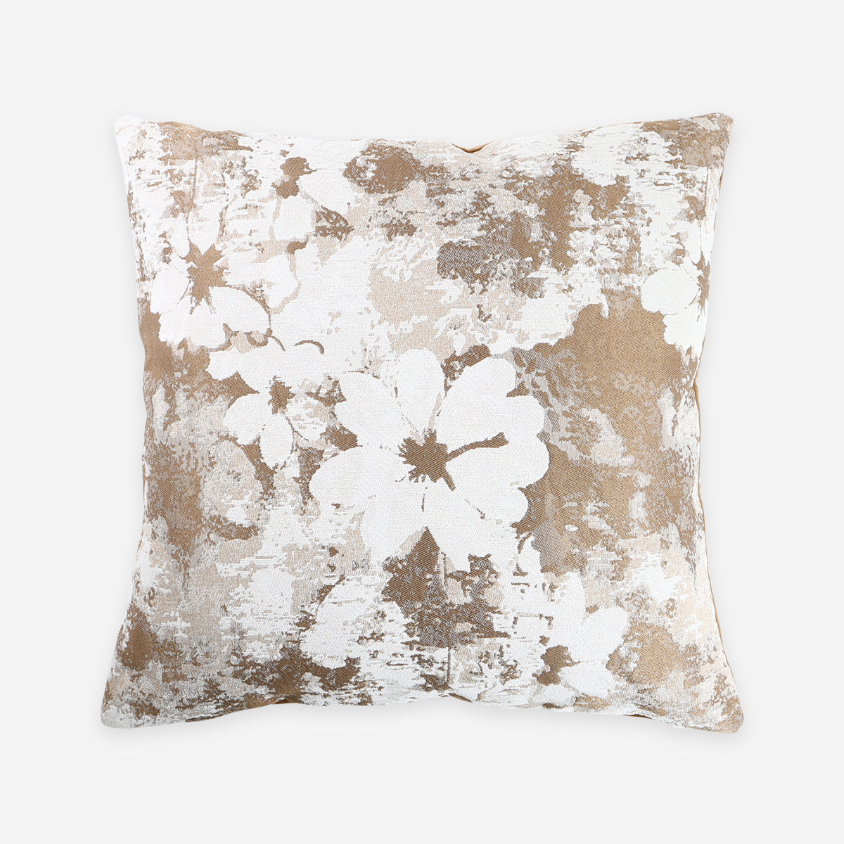 SM Home Throw Pillowcase Flower Paint (Brown) - 45x45cm