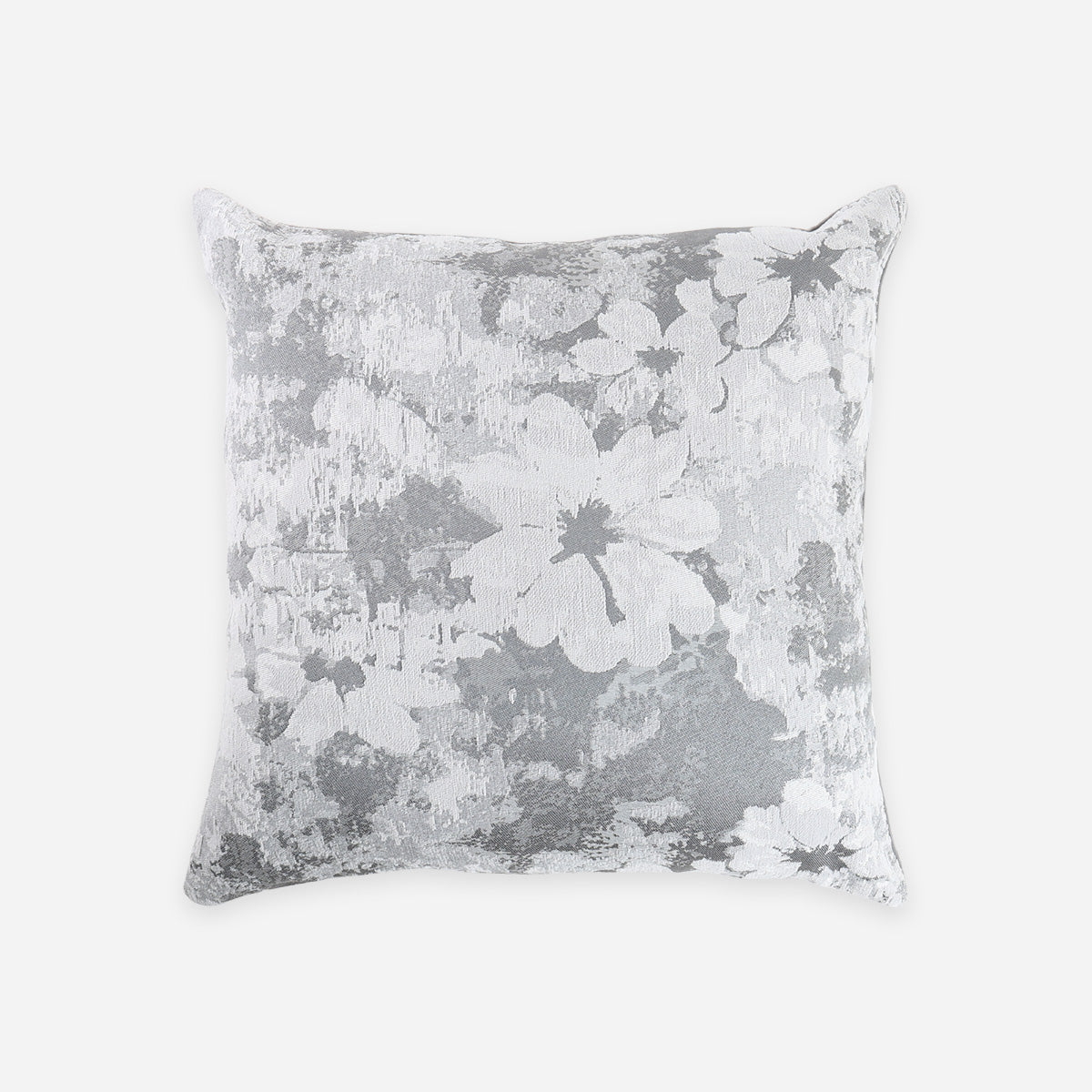 SM Home Throw Pillowcase Flower Paint (Gray) - 45x45cm