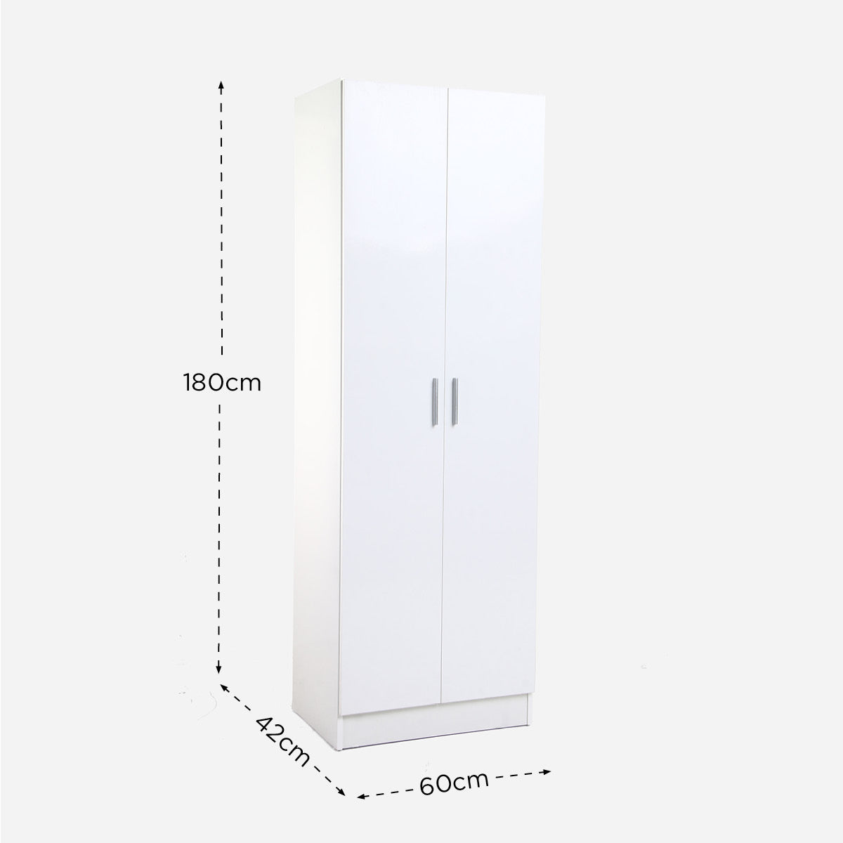 Trend Duco 2 Door Wardrobe - White
