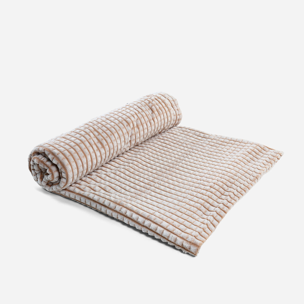 V&E Blanket Waffle Fleece (Peach) - 80x90in