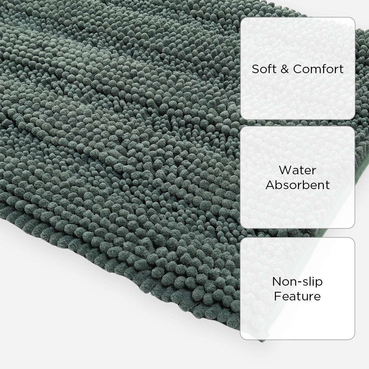 V&E Bath Mat (Green) - 50x70cm