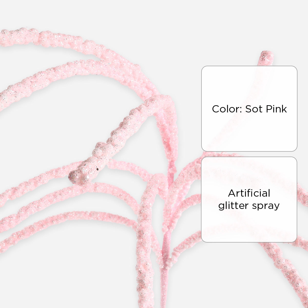 SM Home TG247018 Christmas Fillers - Soft Pink