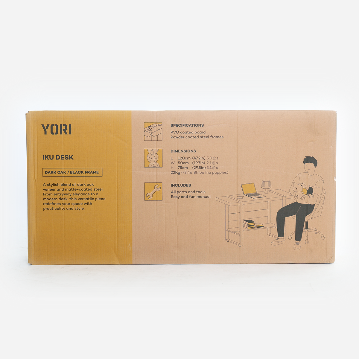 Yori Iku Desk - Dark Oak