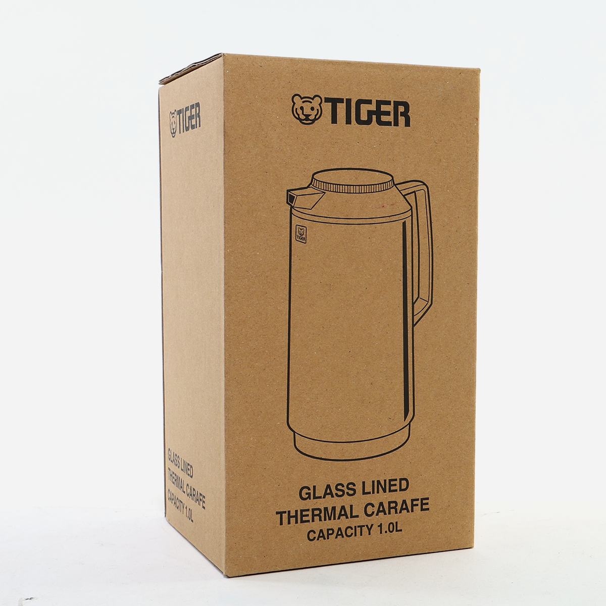 Tiger Stainless Steel Handy Jug Glass Flask (Satin) - 1L