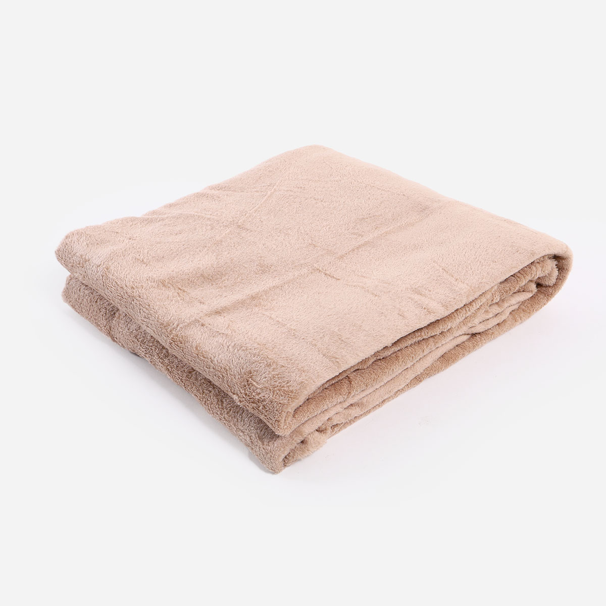 Dream Mate Micro Coral Fleece Blanket (Brown) - 60x80in