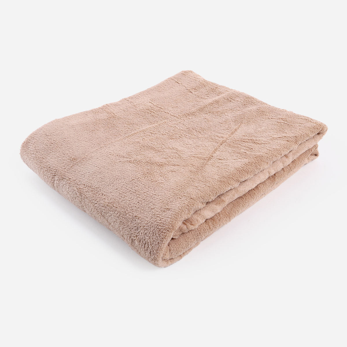 Dream Mate Micro Coral Fleece Blanket (Brown) - 60x80in