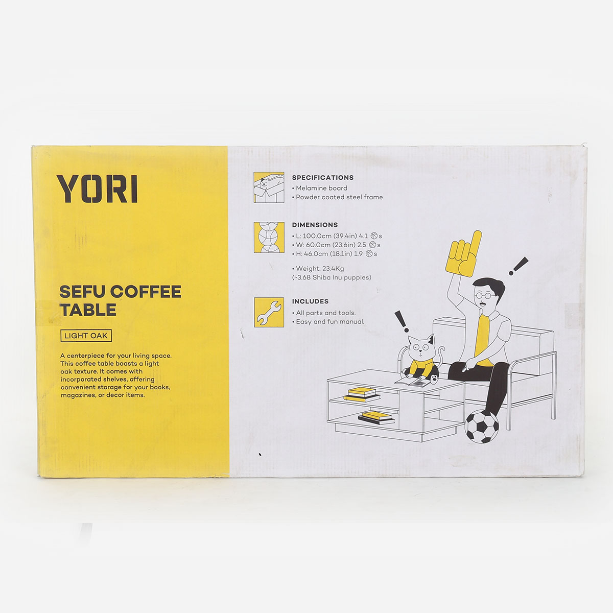 Yori Sefu Center Table - Light Oak