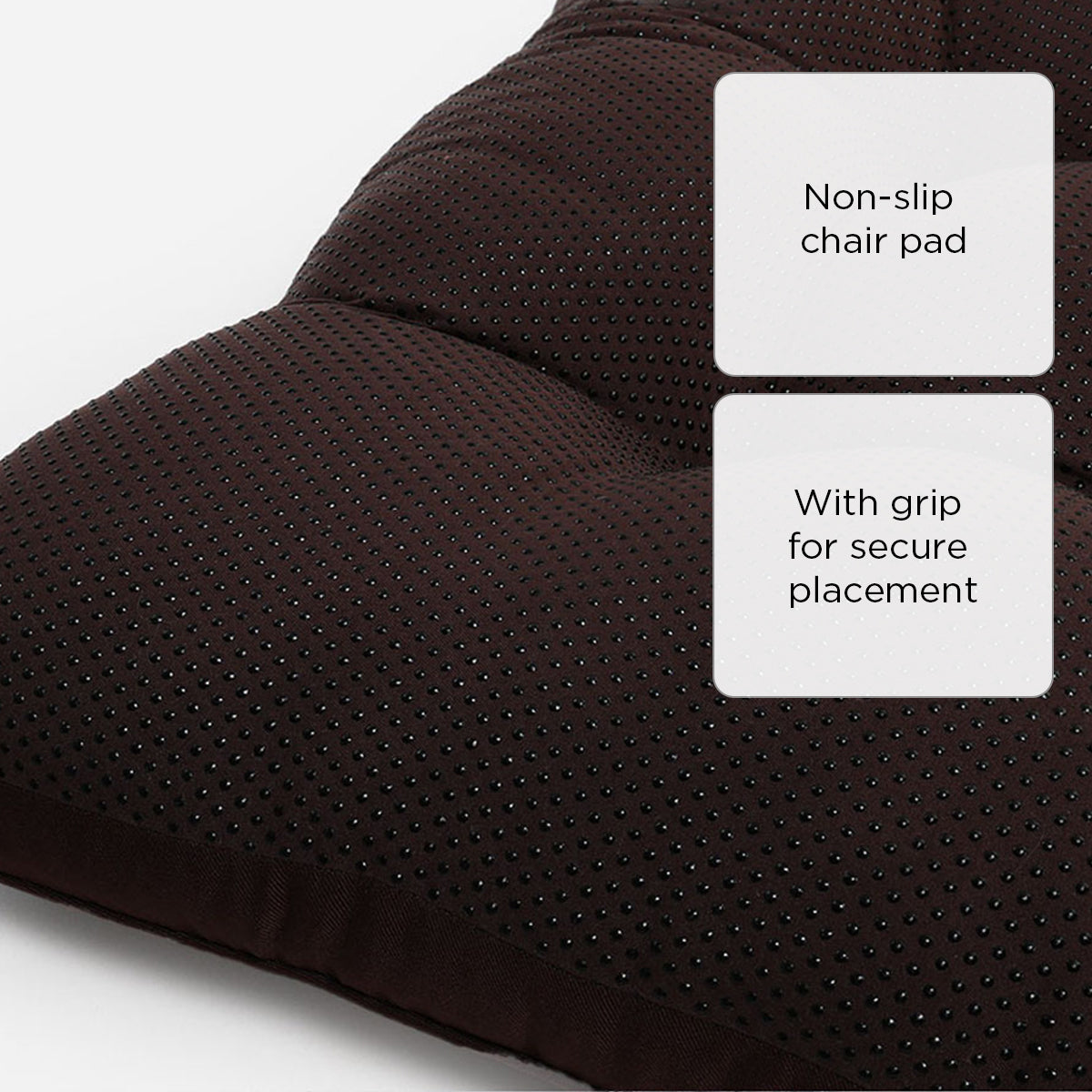 Hosh Chairpad with Dot Drop (Chocolate Brown) - 17x17in