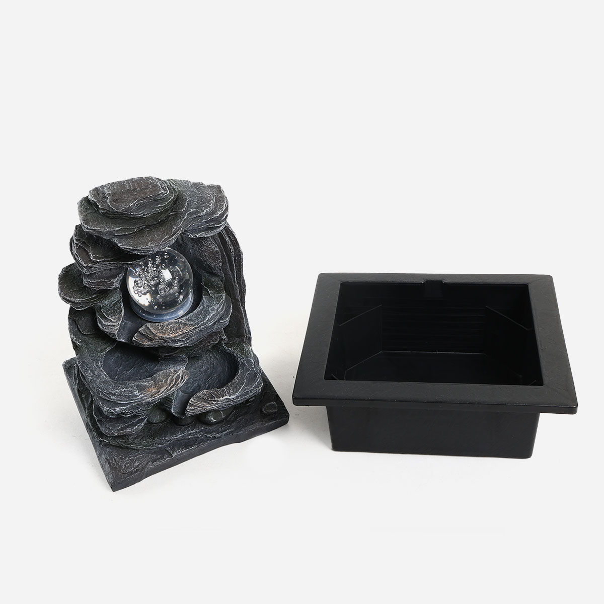 SM Home 1208064L Water Fountain with Rolling Ball and Colored Lights