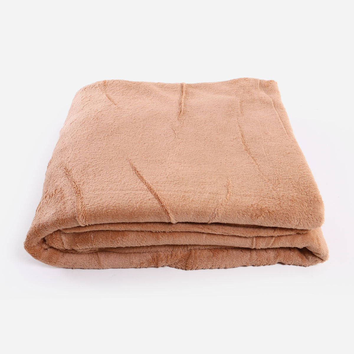 V&E Micro Fleece Blanket (Beige) - 80x90in