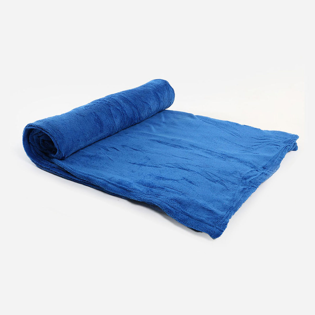 V&E Micro Fleece Blanket (Blue) - 80x90in