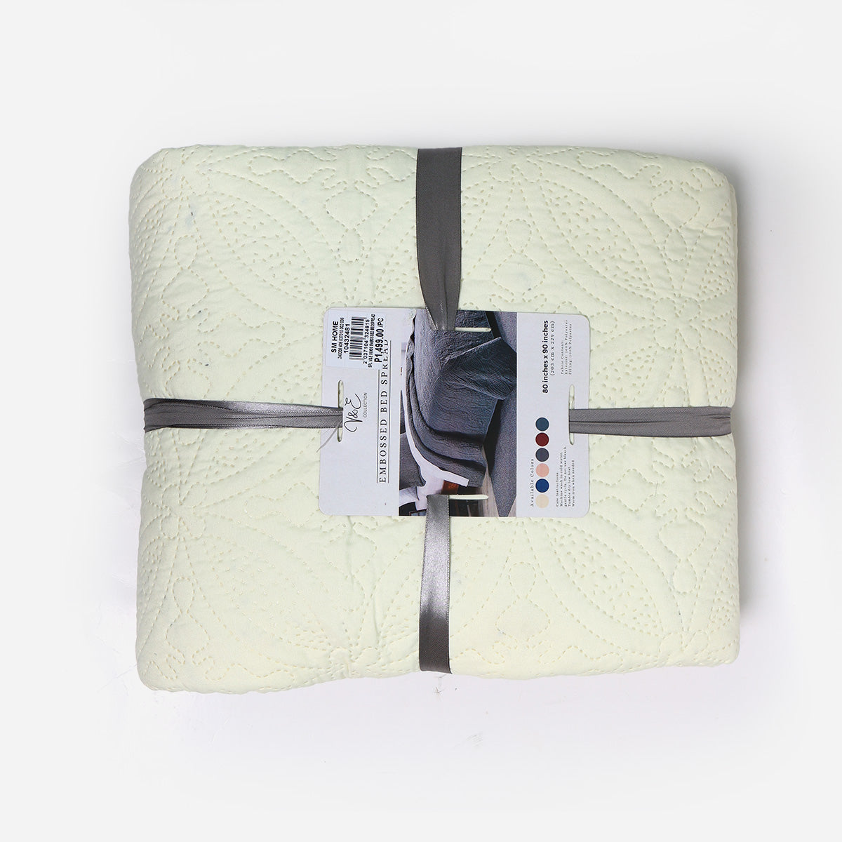 V&E Embossed Bedspread (Assorted) - 80x90in