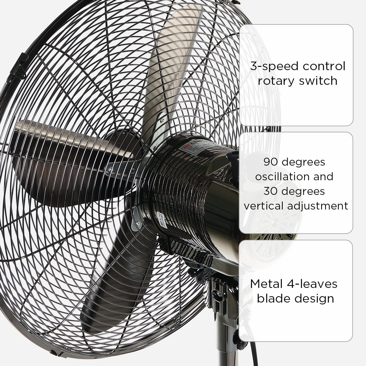Fan Guj 3D Electric Fan SF40CF Cosmo Fan - Gun Metal – SM Home