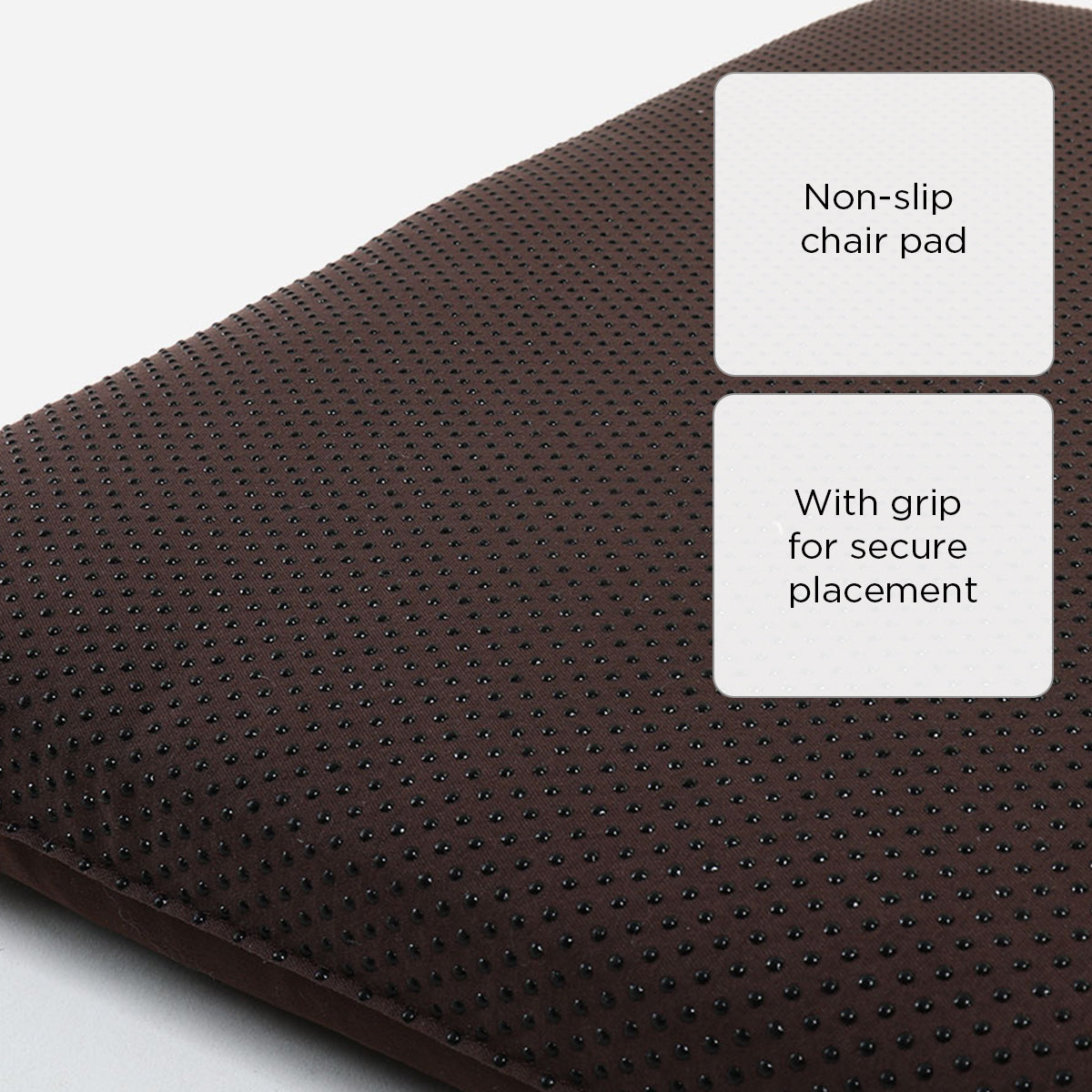 Hosh Chair Cushion with Dot Drop (Choco Brown) - 16 X 16in.