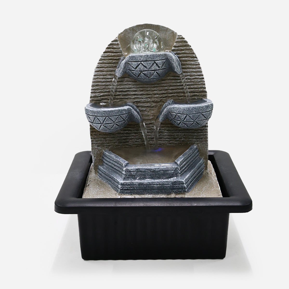 SM Home RJ200517 Water Fountain w/ Rolling Ball & Color Light