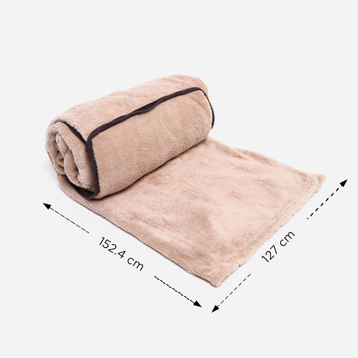 Hosh Travel Pillow Blanket (Khaki) - 50x60 in.