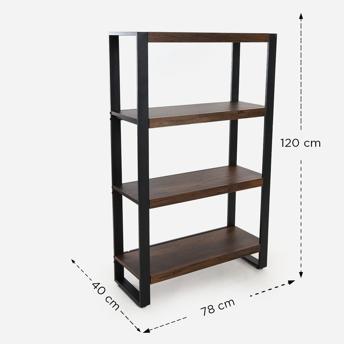 Yori 4-Layer Iku Shelf - Dark Oak