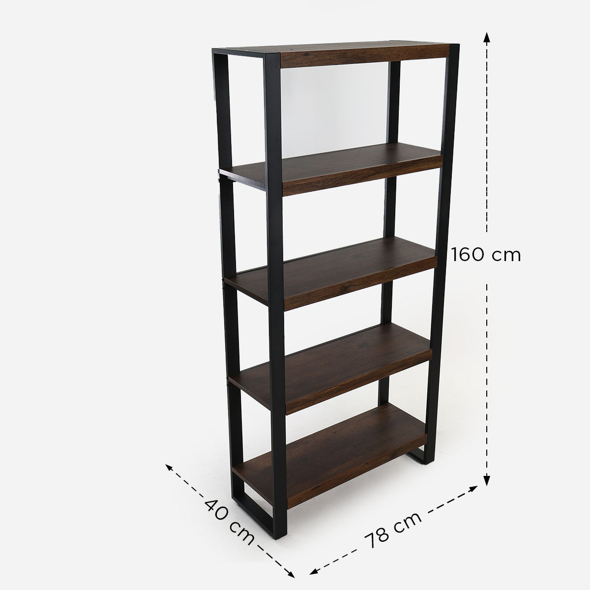 Yori 5-Layer Iku Shelf - Dark Oak