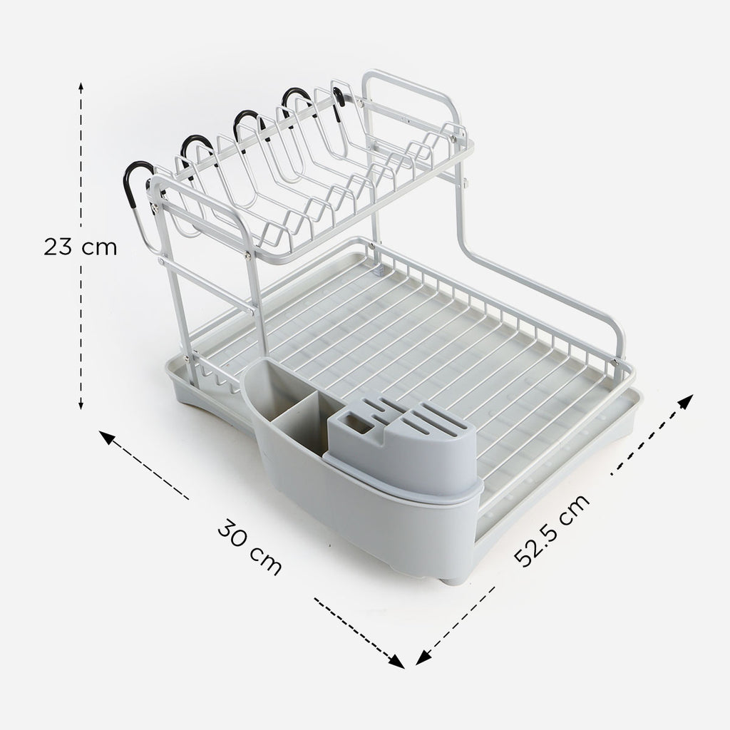 Masflex 2-Layer Aluminum Dish Rack – SM Home