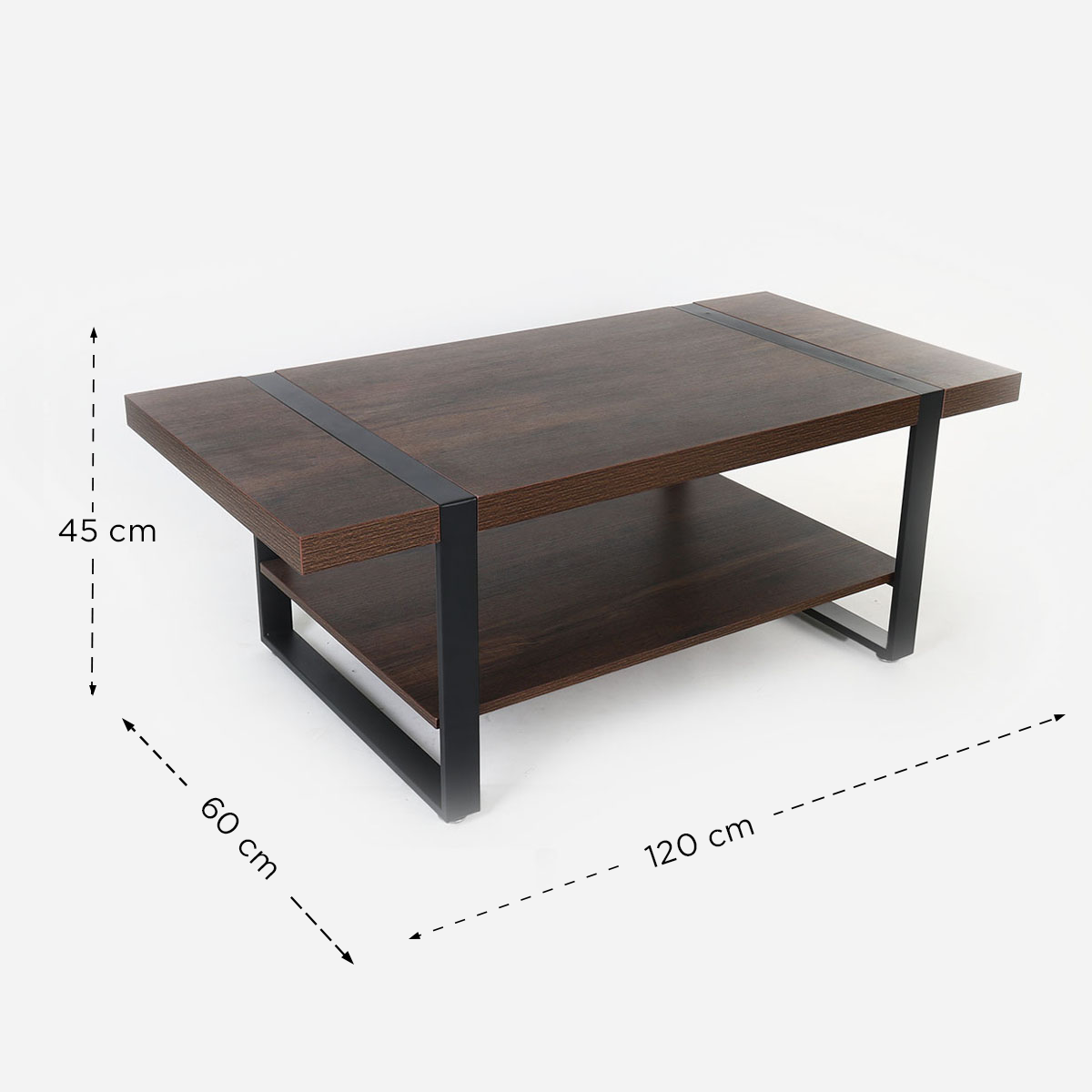 Yori Iku Center Table - Dark Oak