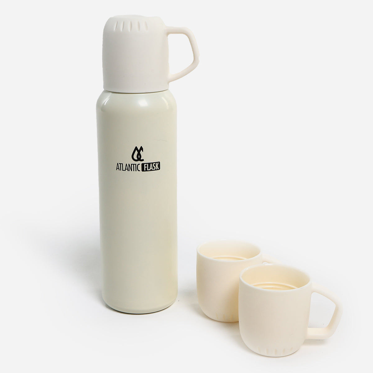 Atlantic Double Wall Vacuum Bottle With 2 Cups - 648ml