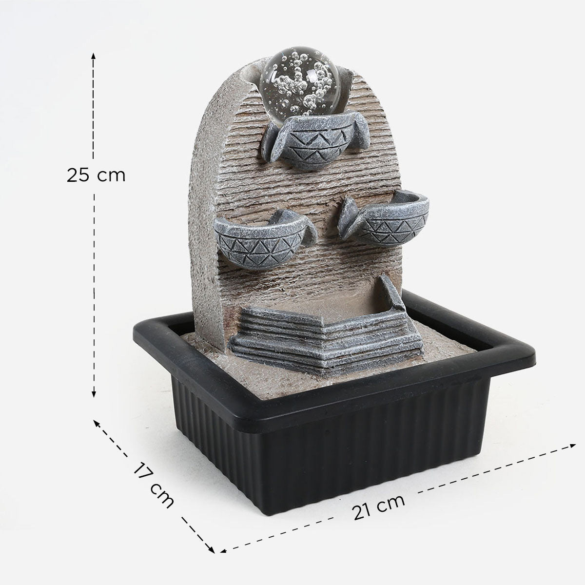 SM Home RJ200517 Water Fountain w/ Rolling Ball & Color Light