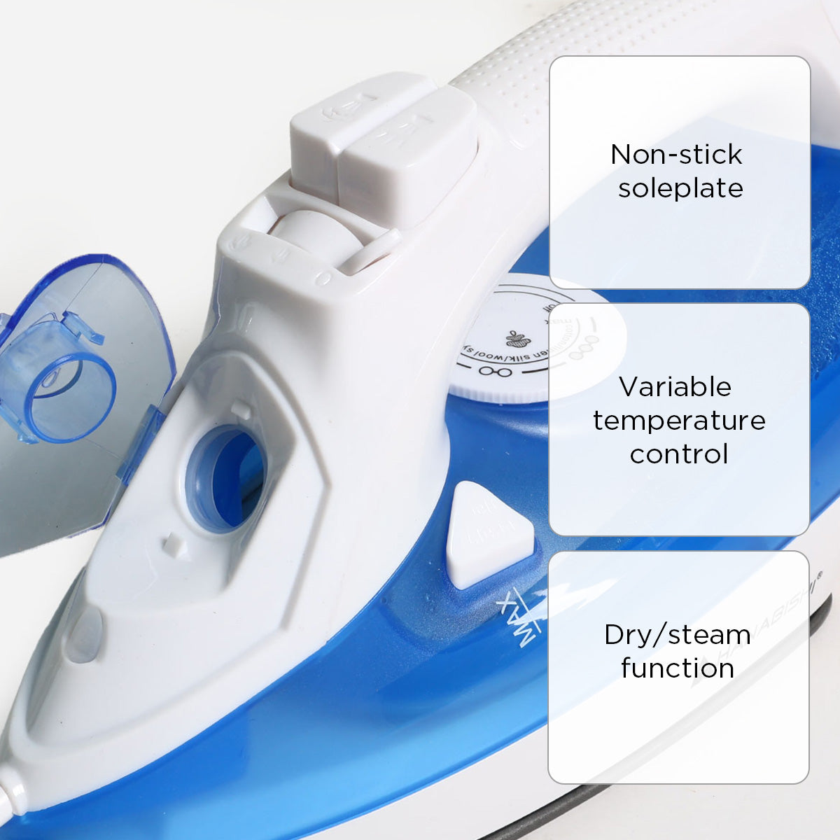 Hanabishi Steam Flat Iron - Blue
