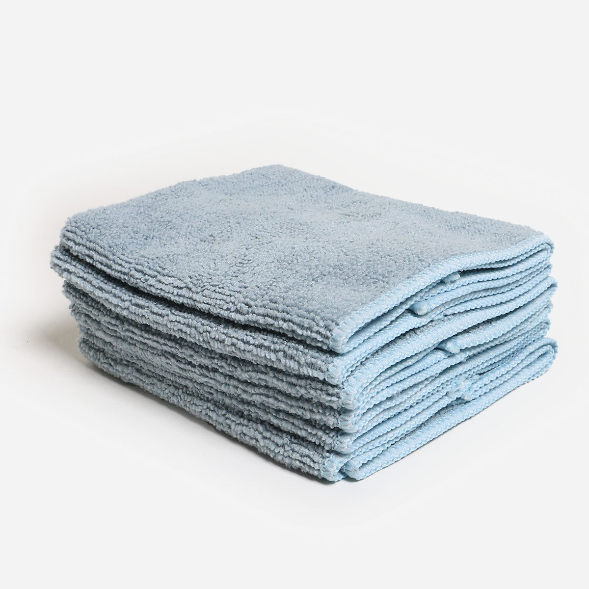 SM Home Set of 6 Microfiber Face Towels - Blue Gray