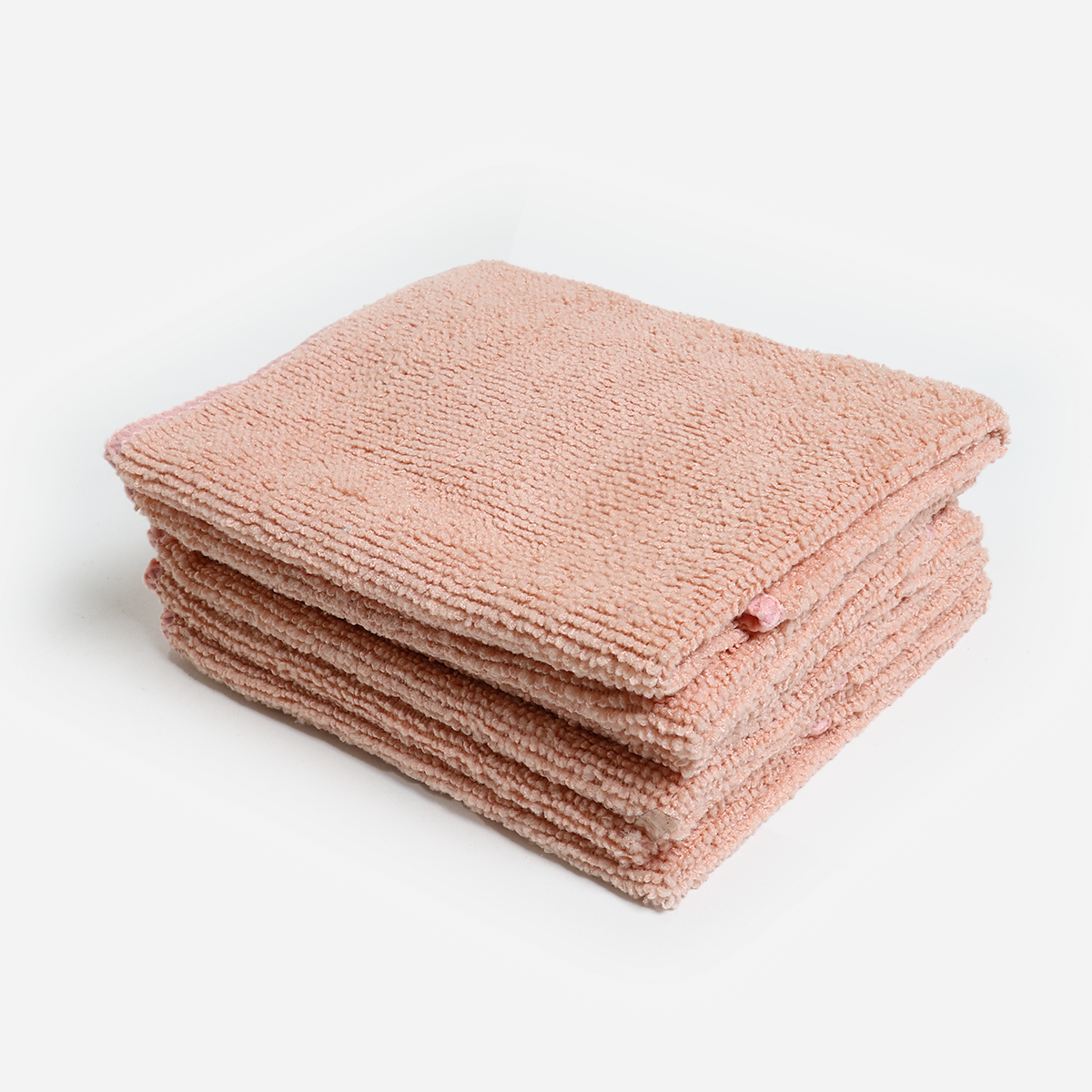 SM Home Set of 6 Microfiber Face Towels - PInk Sand